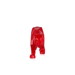 Polygon Panther 14cm Red Resin Indoor Sculpture