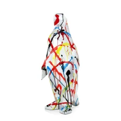 Polygon Penguin 50cm Multicoloured Resin Indoor Sculpture