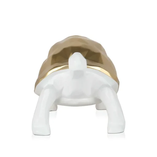 Polygon Turtle 21cm Gold Resin Indoor Sculpture