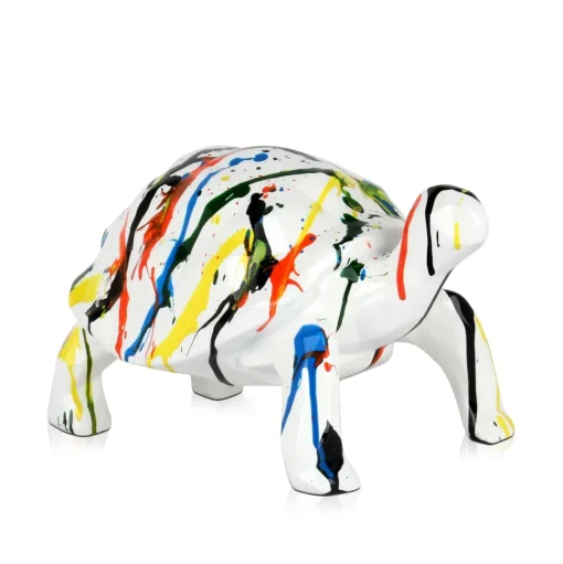 Polygon Turtle 21cm Multicolour Resin Indoor Sculpture