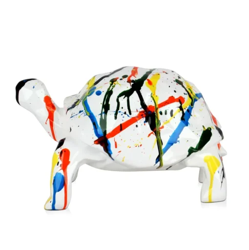 Polygon Turtle 21cm Multicolour Resin Indoor Sculpture
