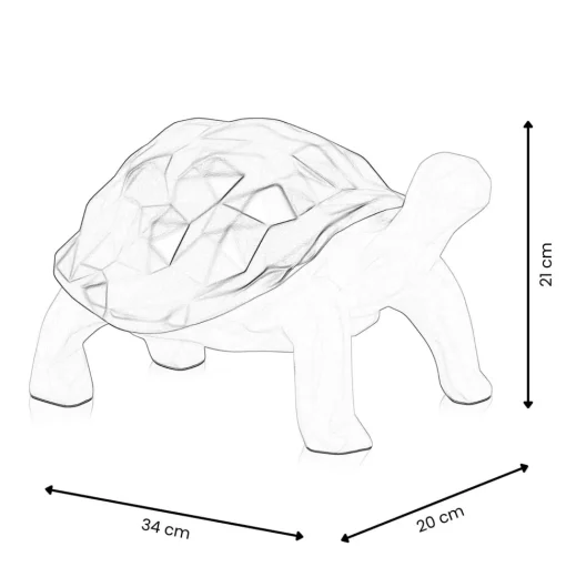 Polygon Turtle 21cm Multicolour Resin Indoor Sculpture