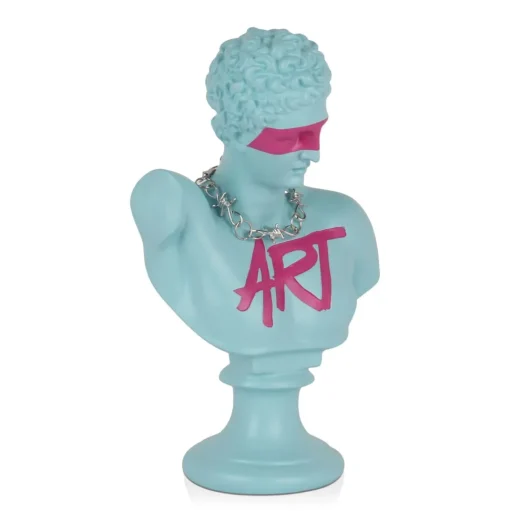 Pop Art Titan 35cm Blu Blue Resin Indoor Sculpture