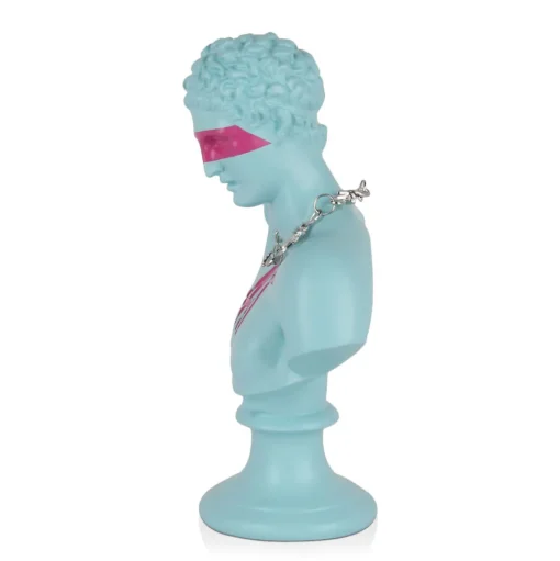 Pop Art Titan 35cm Blu Blue Resin Indoor Sculpture