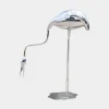 Pure Crane 98cm Silver Metal Garden Sculpture