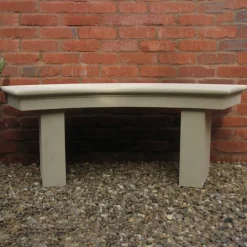 Pure Curved Modern Stone Garden Bench