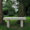 Pure Straight Modern Stone Garden Bench