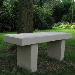 Pure Straight Modern Stone Garden Bench