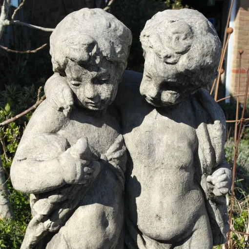 Putti Cherubs 108cm Stone Garden Statue
