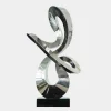 Quantum Drift 87cm Silver Metal Indoor Sculpture v3
