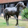 Race Horse Bronze Metal Garden Statue