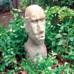 Rapa Nui Easter Island Head 52cm Stone Garden Ornament