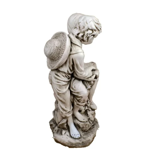 Reading Boy & Girl 88cm Stone Resin Garden Statue