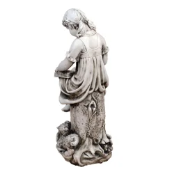 Reading Girl 89cm Stone Resin Garden Statue