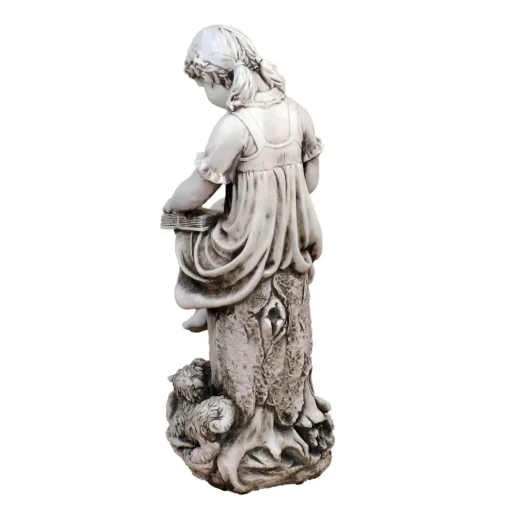 Reading Girl 89cm Stone Resin Garden Statue