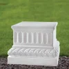 Regal 50cm Marble Resin Garden Pedestal
