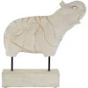 Regal Elephant 42cm Wood Indoor Statue
