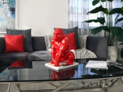 Regal Orangutan 38cm Red Resin Indoor Sculpture