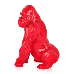Regal Orangutan 38cm Red Resin Indoor Sculpture
