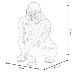 Regal Orangutan 38cm Red Resin Indoor Sculpture