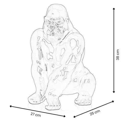 Regal Orangutan 38cm Red Resin Indoor Sculpture