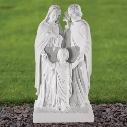 Religious Family 50cm Marble Resin Garden Statue