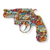 Retro Revolver 32cm Comic Art Resin Wall Sculpture