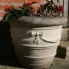 Ribbon Vase 12" Stone Garden Planter