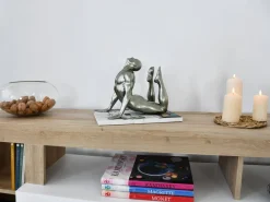 Rising Core 24cm Anthracite Resin Indoor Sculpture