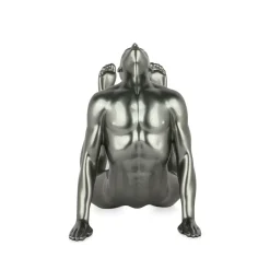 Rising Core 24cm Anthracite Resin Indoor Sculpture