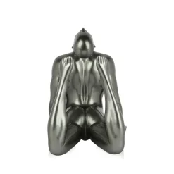 Rising Core 24cm Anthracite Resin Indoor Sculpture