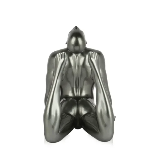 Rising Core 24cm Anthracite Resin Indoor Sculpture