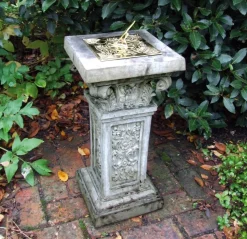 Rocco Brass Stone Garden Sundial