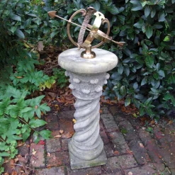 Roman Armillary Stone Garden Sundial