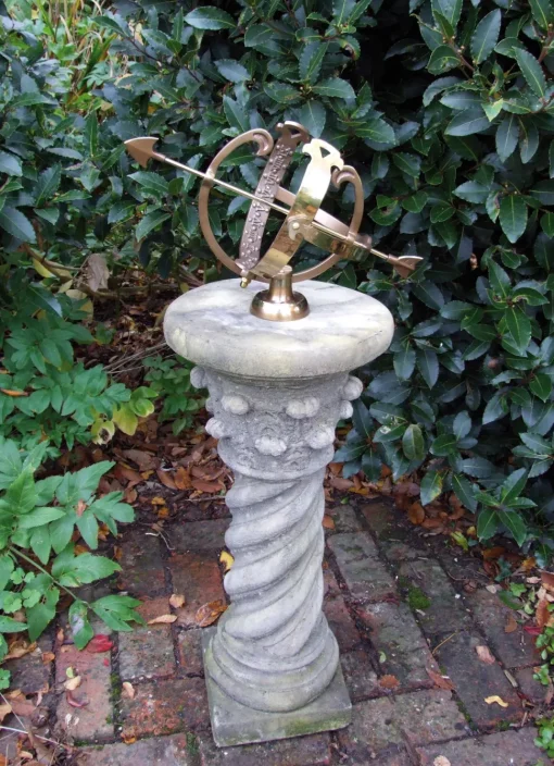 Roman Armillary Stone Garden Sundial