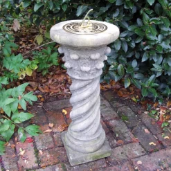 Roman Brass Stone Garden Sundial