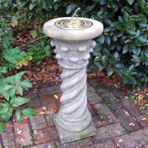 Roman Brass Stone Garden Sundial