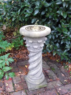 Roman Brass Stone Garden Sundial