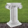 Roman 75cm Marble Resin Garden Pedestal