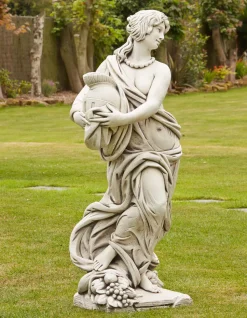 Roman Gladiator & Goddess Stone Garden Statues