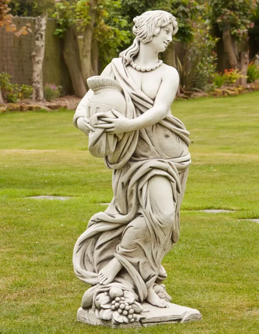Roman Gladiator & Goddess Stone Garden Statues