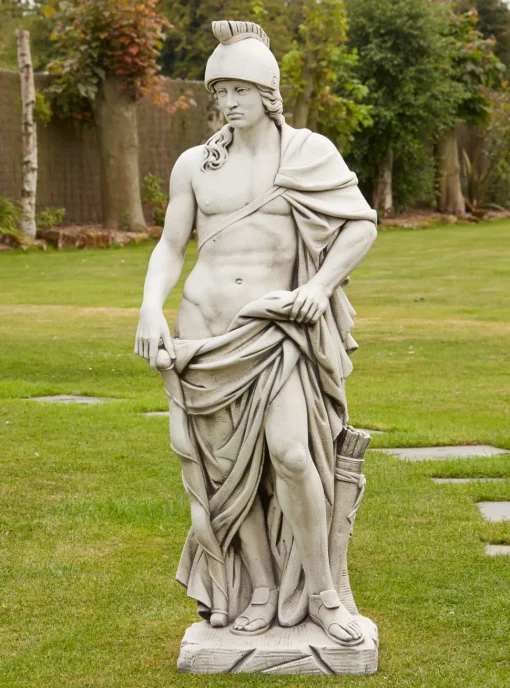 Roman Gladiator & Goddess Stone Garden Statues