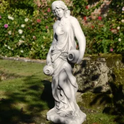 Roman Goddess with Urns 79cm Stone Resin Garden Statue