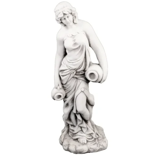 Roman Goddess with Urns 79cm Stone Resin Garden Statue
