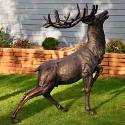 Royal Deer 168cm Bronze Metal Garden Statue