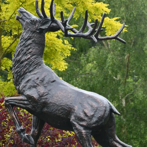 Royal Deer 213cm Bronze Metal Garden Statue
