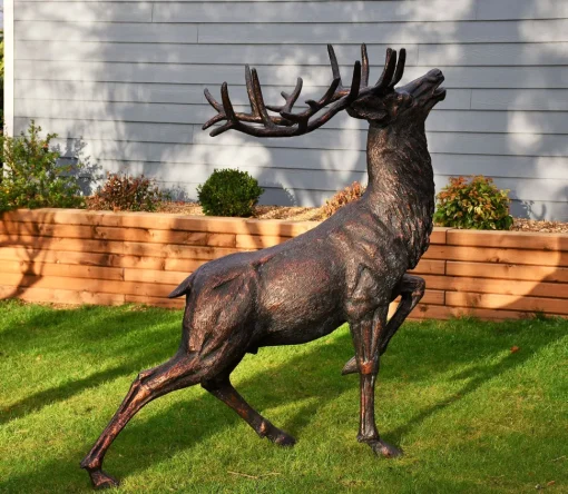 Royal Deer 168cm Bronze Metal Garden Statue