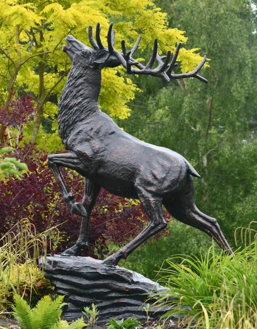 Royal Deer 213cm Bronze Metal Garden Statue