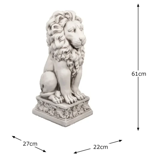 Royal Lion Antique Stone Garden Statue