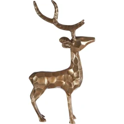 Royal Stag 50cm Gold Metal Indoor Statue
